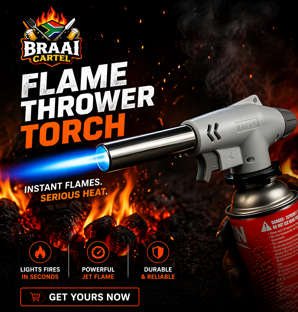 Flame Thrower Torch – Instant Fire, Total Control