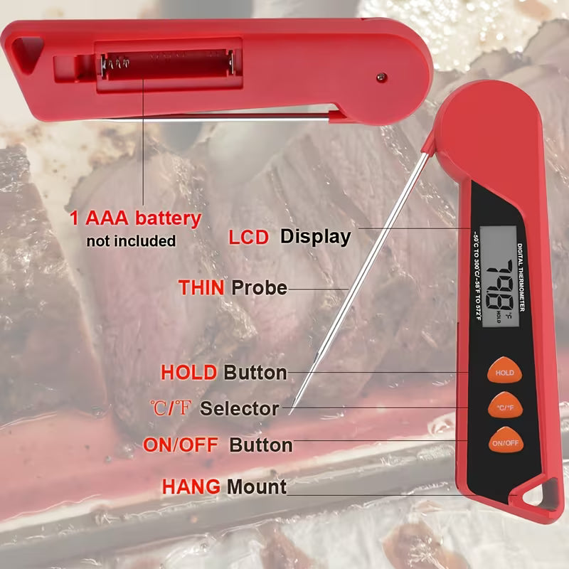 Digital Meat Thermometer – Perfect Steak Every Time