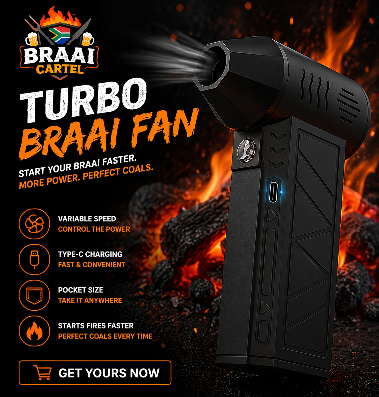 Turbo Braai Fan