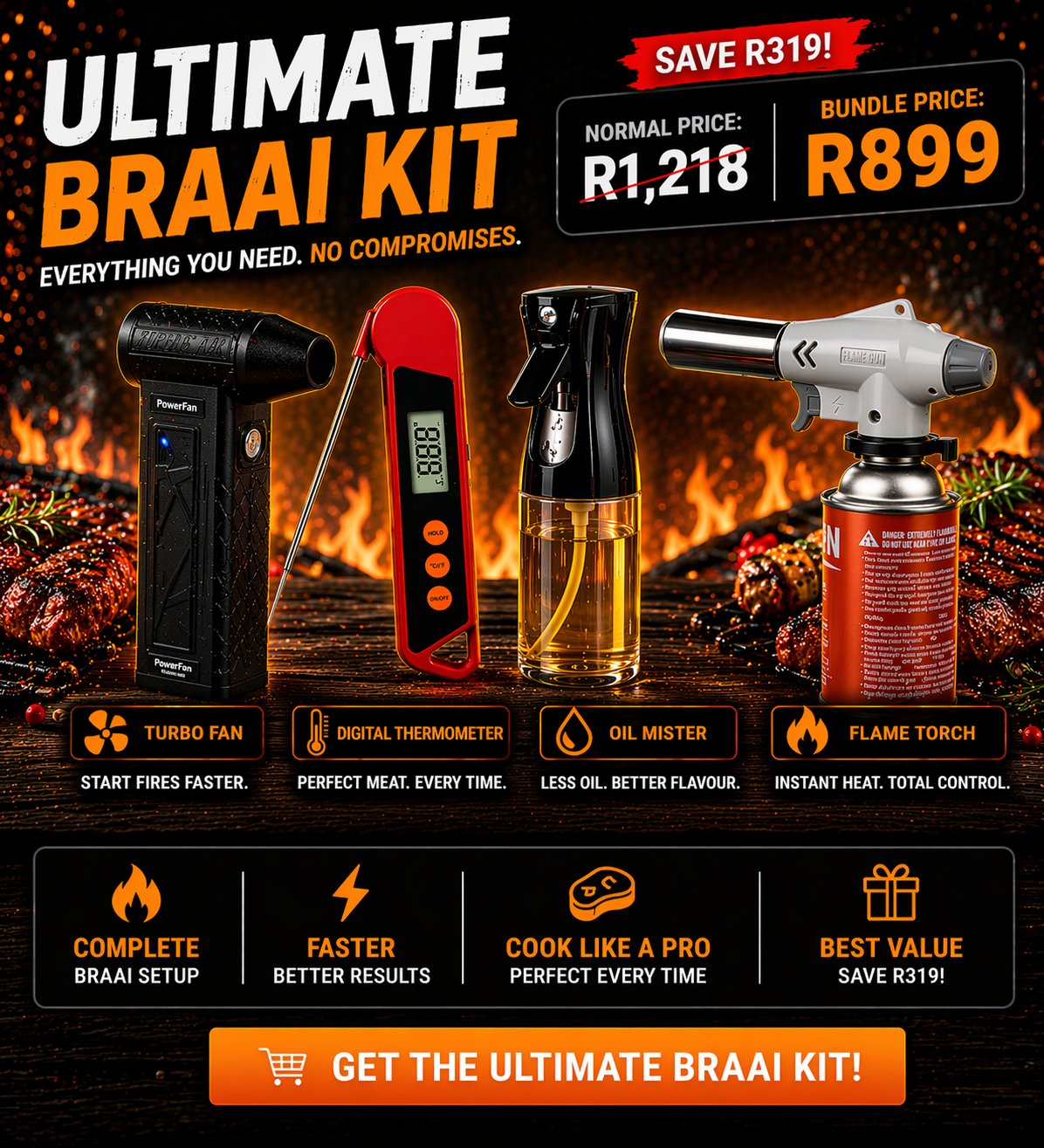 Ultimate Braai Kit - Everything. No compromises.